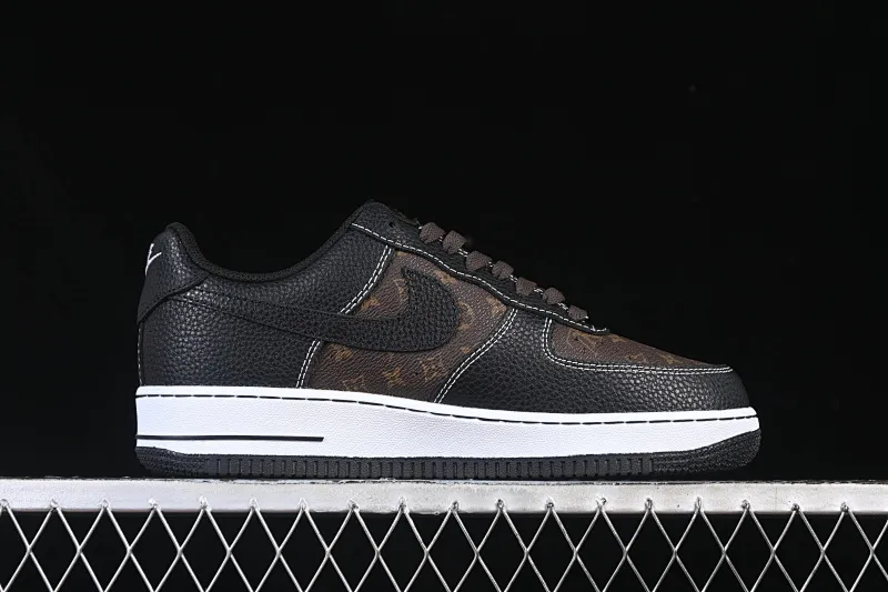 All categories Nk Air Force 1 Air Force series Nk Air Force 1 Low Air Force low-top Nike Air Force 1'07 Low LV joint classic black and brown Air Force 1 low-top casual sneakers CZ3986-002